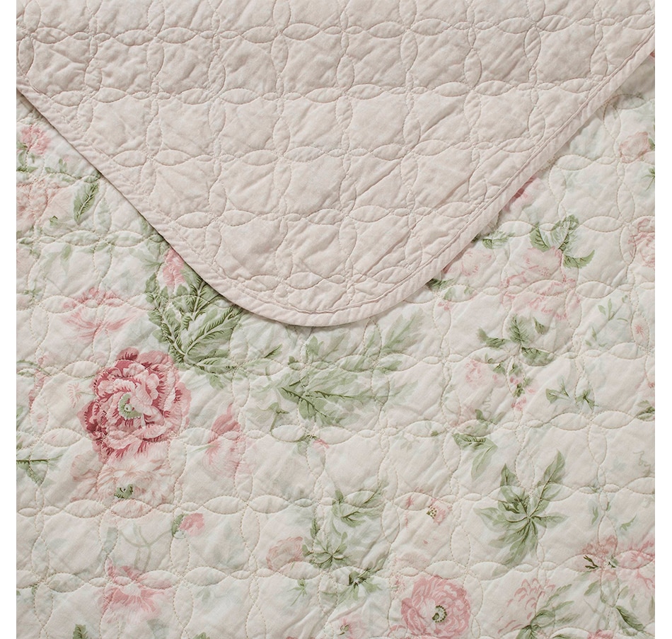 Laura Ashley Breezy Floral Reversible Quilt Sets