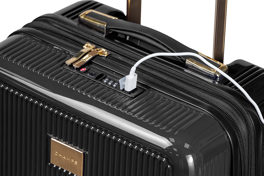Champs Luggage Luxe Collection 3-Piece Hard-Side Spinner