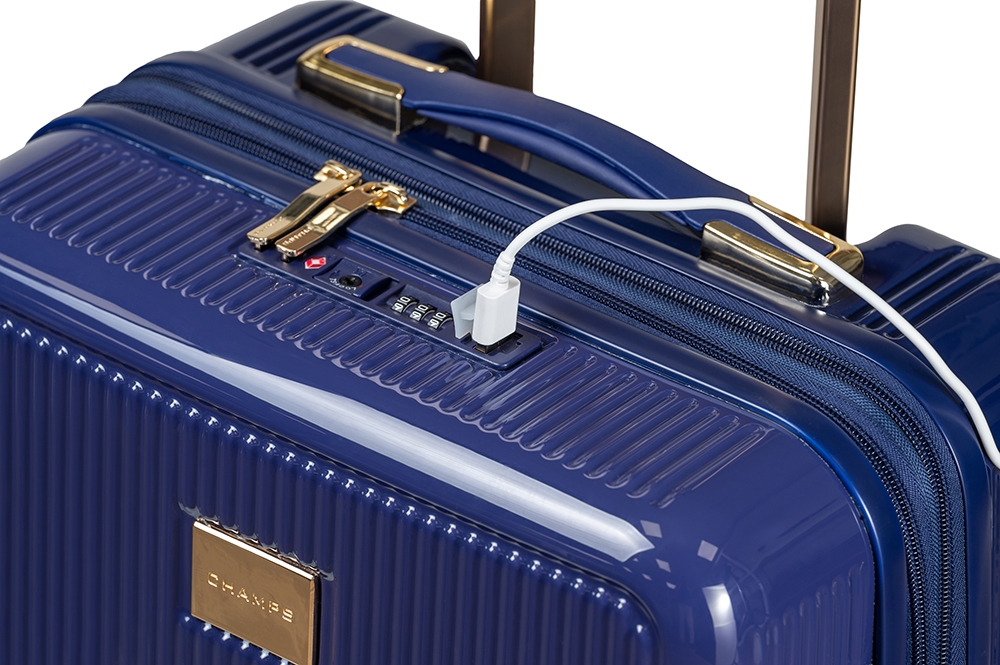 Champs Luggage Luxe Collection 3-Piece Hard-Side Spinner