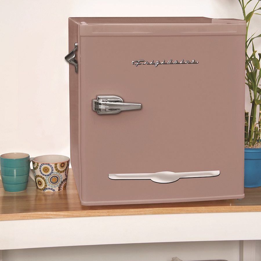 Image 724392_ALTMORE1.jpg, Product 724-392 / Price $229.99, Frigidaire 1.6 cu. ft. Retro Bar Fridge with Bottle Opener (coral) from Frigidaire on TSC.ca's Kitchen department