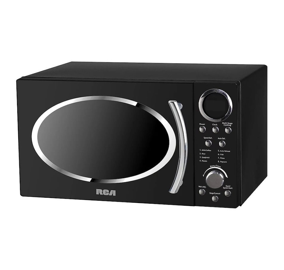 Image 724402.jpg, Product 724-402 / Price $164.99, RCA 0.9 cu. ft. Retro Microwave (black) from RCA on TSC.ca's Kitchen department