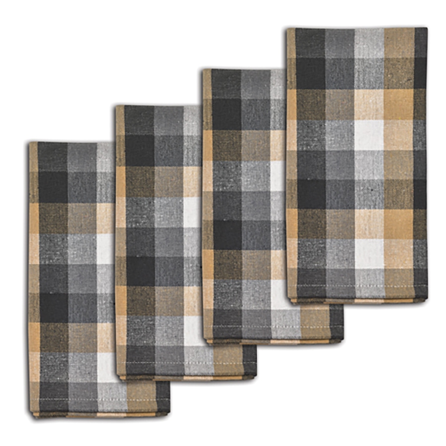 Image 724436.jpg, Product 724-436 / Price $15.99, Mera Linens Natural Plaid Napkins (set of 4) from Mera Linens on TSC.ca's Kitchen department