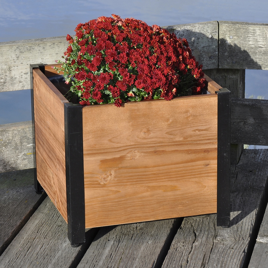 Image 724464_ALTMORE2.jpg, Product 724-464 / Price $97.99, Grapevine Square Urban Garden Planter, Recycled Wood and Metal from Grapevine on TSC.ca's Home & Garden department