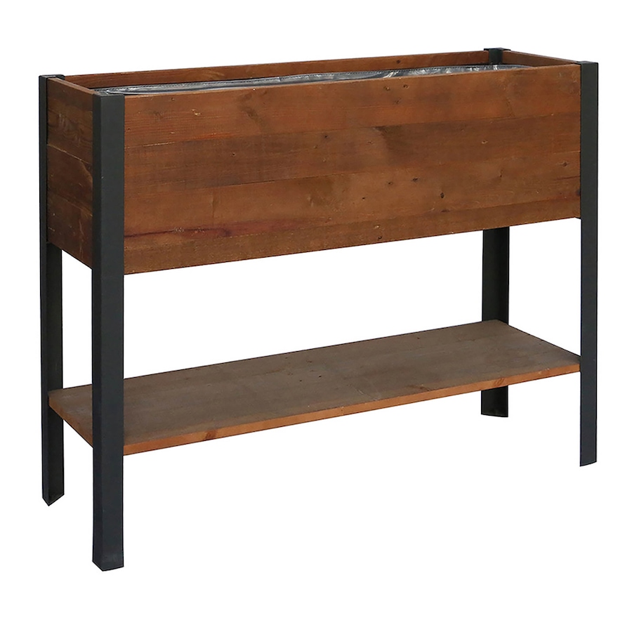Image 724467.jpg, Product 724-467 / Price $157.99, Grapevine Urban Garden Raised Planter, Recycled Wood and Metal, with Shelf from Grapevine on TSC.ca's Home & Garden department