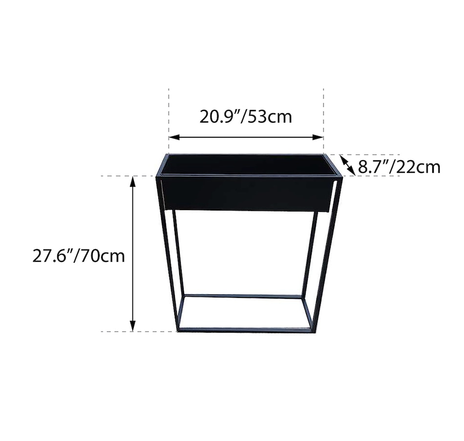 Image 724469_ALTMORE6.jpg, Product 724-469 / Price $129.99, Grapevine Rectangular Floor Planter with Self-Watering Feature from Grapevine on TSC.ca's Home & Garden department