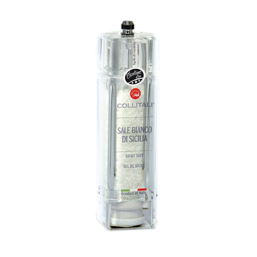 Image 724588.jpg, Product 724-588 / Price $28.99, Collitali Italian Acrylic Salt Mill with Sicily Salt, Small (80g) on TSC.ca's Kitchen department