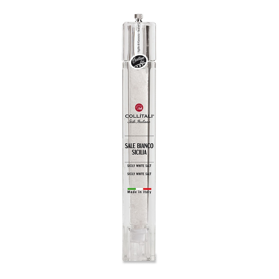 Image 724590.jpg, Product 724-590 / Price $62.99, Collitali Italian Acrylic Salt Mill with Sicily Salt, Large (290g) on TSC.ca's Kitchen department