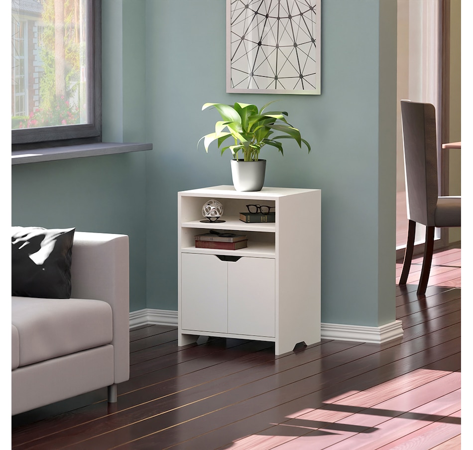 Image 724598_ALTMORE7.jpg, Product 724-598 / Price $179.99, Winsome Nova Open Shelf Storage Cabinet (White) from Winsome on TSC.ca's Home & Garden department