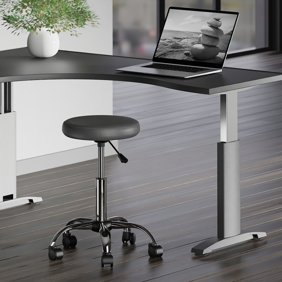 Image 724600_ALTMORE3.jpg, Product 724-600 / Price $109.99, Winsome Clyde Adjustable Cushion Seat Swivel Stool (Charcoal and Chrome) from Winsome on TSC.ca's Home & Garden department