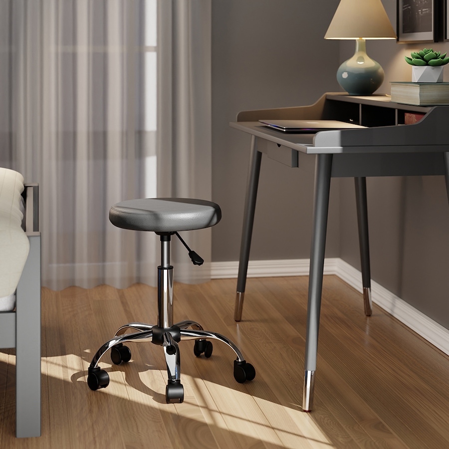 Image 724600_ALTMORE4.jpg, Product 724-600 / Price $109.99, Winsome Clyde Adjustable Cushion Seat Swivel Stool (Charcoal and Chrome) from Winsome on TSC.ca's Home & Garden department
