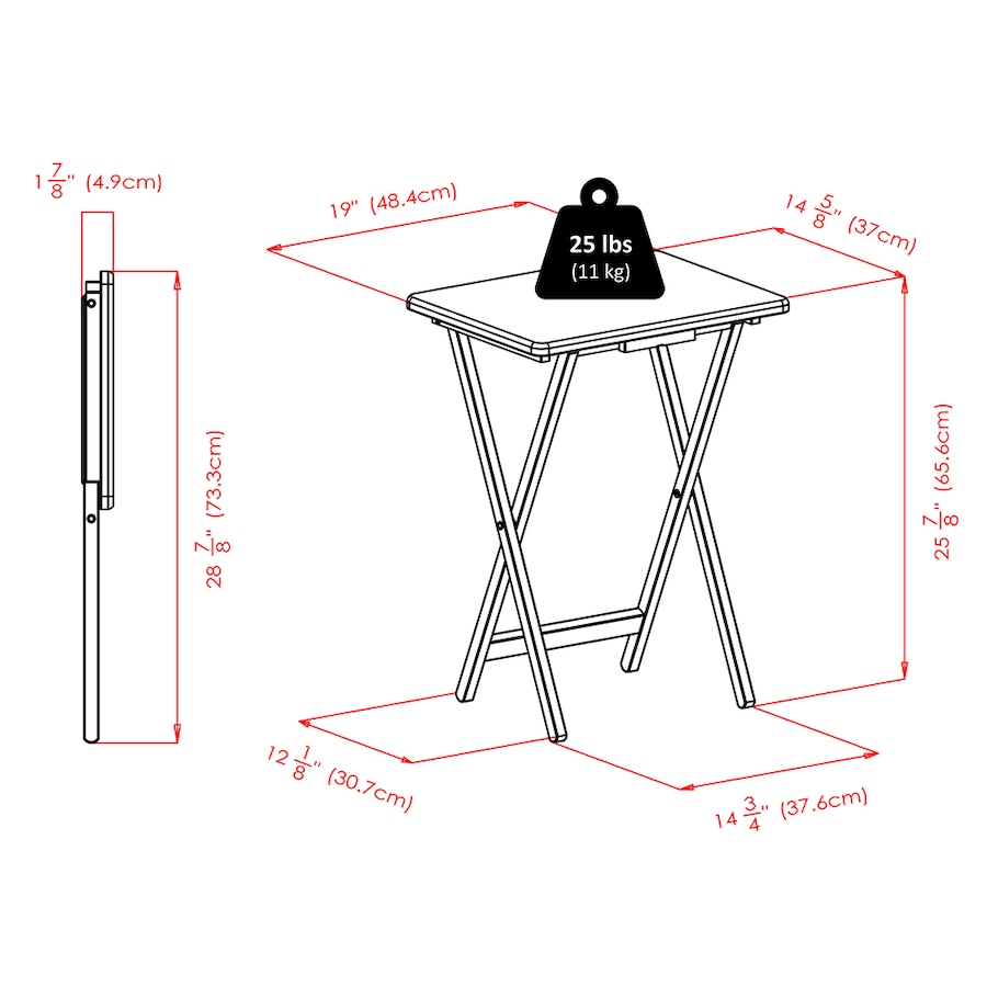 Image 724601_ALTMORE4.jpg, Product 724-601 / Price $159.99, Winsome Allen 5-Piece Snack Table Set (Coffee) from Winsome on TSC.ca's Home & Garden department
