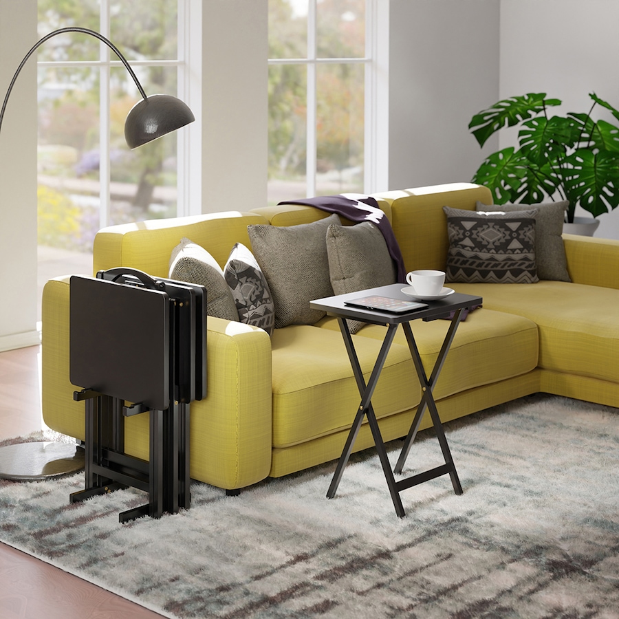 Image 724615_ALTMORE3.jpg, Product 724-615 / Price $149.99, Winsome Alex Five-Piece Snack Table Set (Black) from Winsome on TSC.ca's Home & Garden department