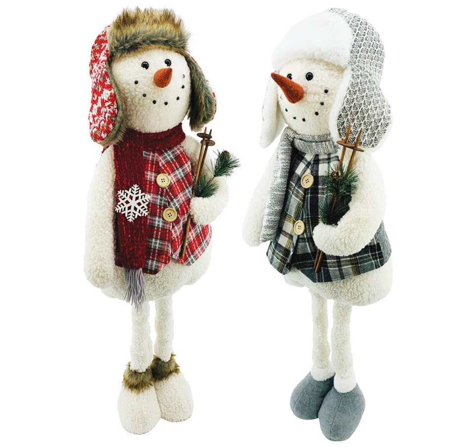 Image 724639.jpg, Product 724-639 / Price $329.99, Xmas Deco Giant Snowmen With Retractable Telescopic Legs (Set Of 2) from Xmass Deco on TSC.ca's Home & Garden department
