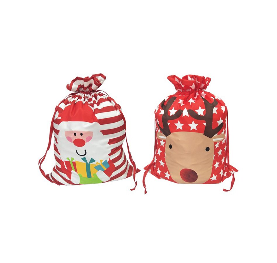 Image 724644.jpg, Product 724-644 / Price $25.99, Xmass Deco Christmas Gift Bags For Children (Set Of 2) from Xmass Deco on TSC.ca's Home & Garden department