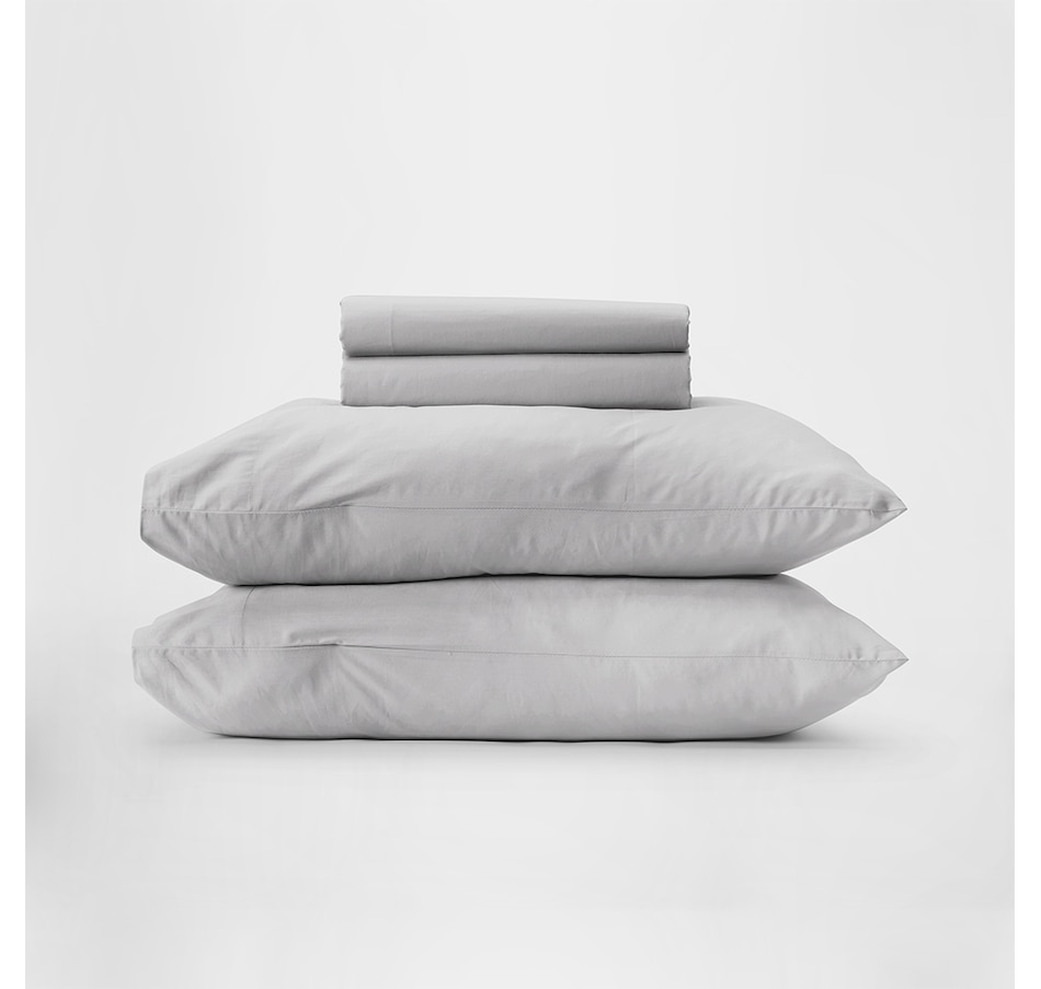 Image 724680_DKGRY.jpg, Product 724-680 / Price $120.00 - $180.00, Silk & Snow Percale Cotton Sheet Set from Silk & Snow on TSC.ca's Home & Garden department
