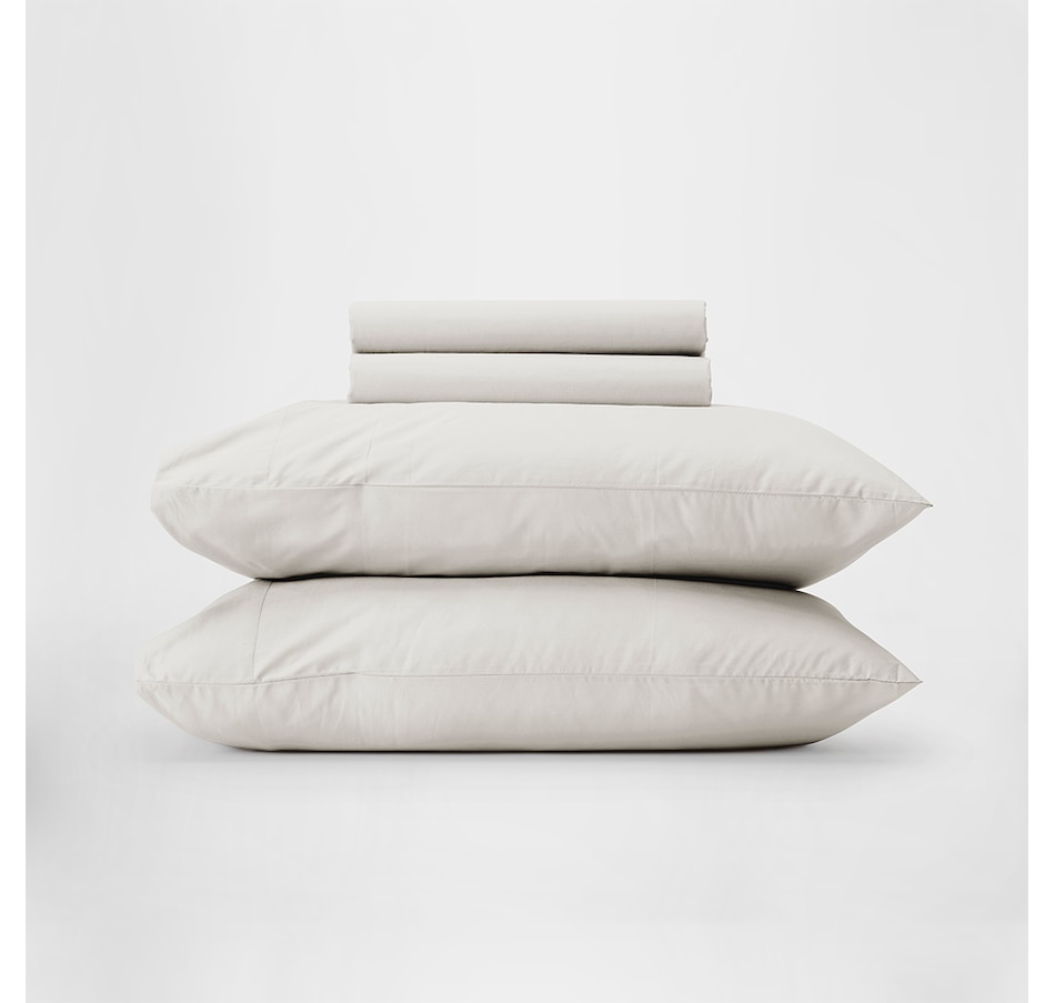 Image 724680_OAT.jpg, Product 724-680 / Price $120.00 - $180.00, Silk & Snow Percale Cotton Sheet Set from Silk & Snow on TSC.ca's Home & Garden department
