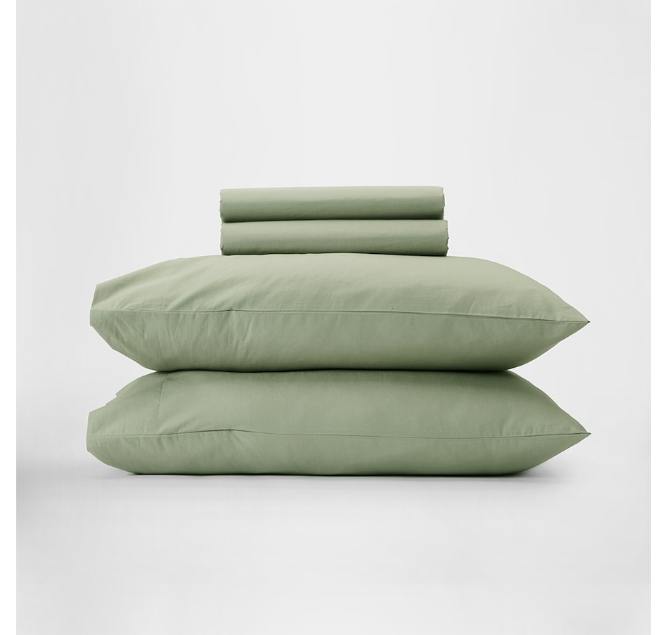 Image 724680_SAG.jpg, Product 724-680 / Price $120.00 - $180.00, Silk & Snow Percale Cotton Sheet Set from Silk & Snow on TSC.ca's Home & Garden department