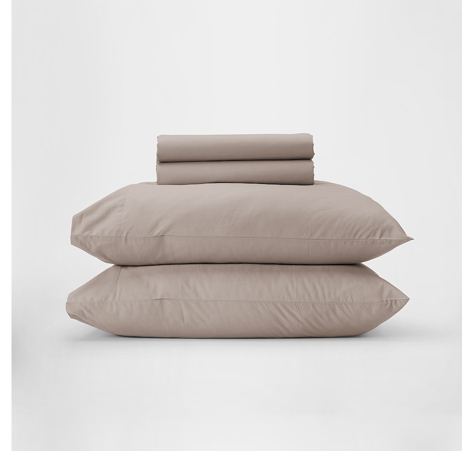 Image 724680_TRU.jpg, Product 724-680 / Price $120.00 - $180.00, Silk & Snow Percale Cotton Sheet Set from Silk & Snow on TSC.ca's Home & Garden department