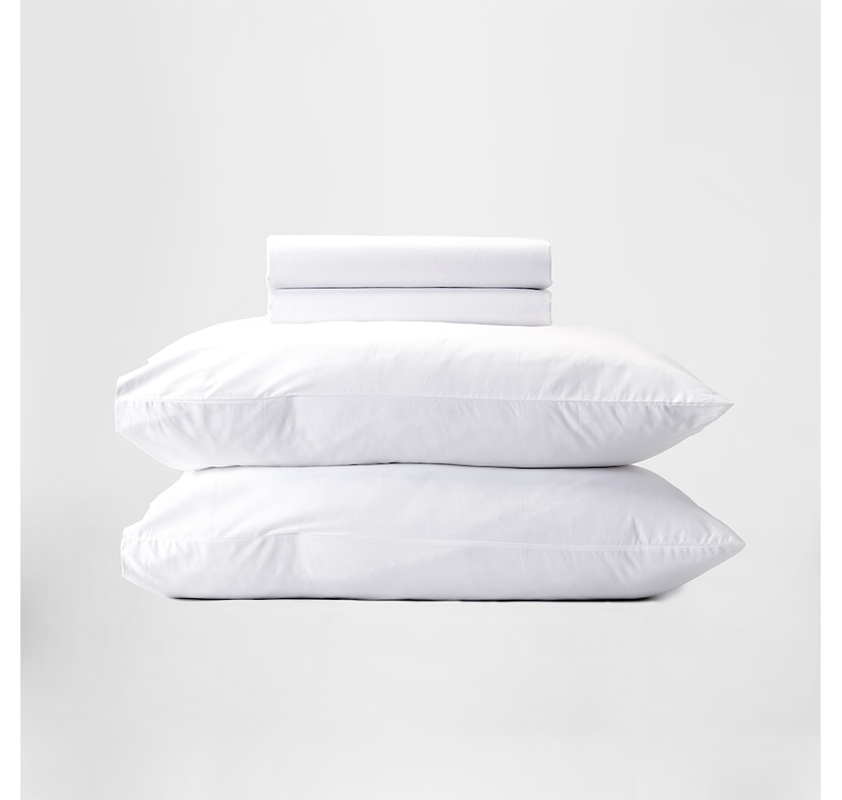 Image 724680_WHT.jpg, Product 724-680 / Price $120.00 - $180.00, Silk & Snow Percale Cotton Sheet Set from Silk & Snow on TSC.ca's Home & Garden department