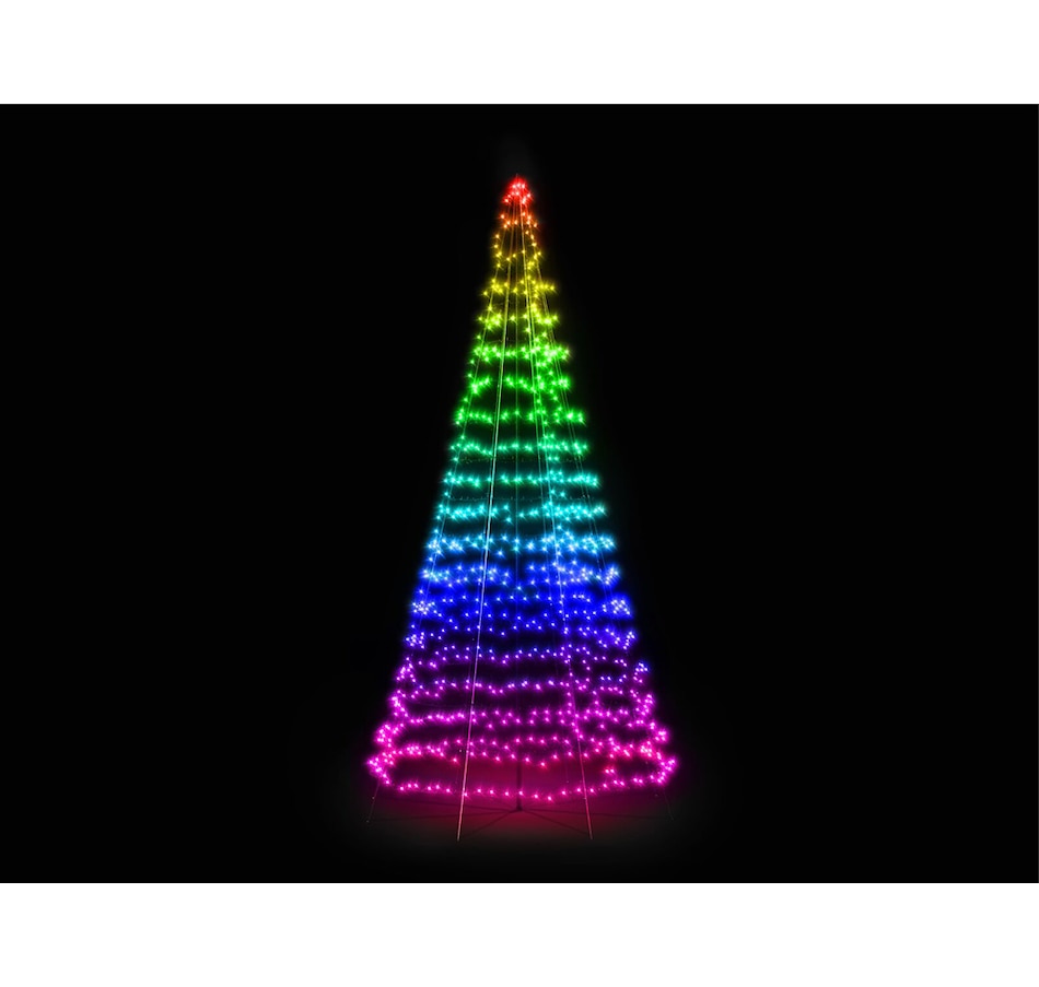 Image 724693_ALTMORE2.jpg, Product 724-693 / Price $799.00, Twinkly Light Tree (1,000 RGB+W flagpole Christmas tree, 20', 16 million colours and warm white) from Twinkly on TSC.ca's Home & Garden department
