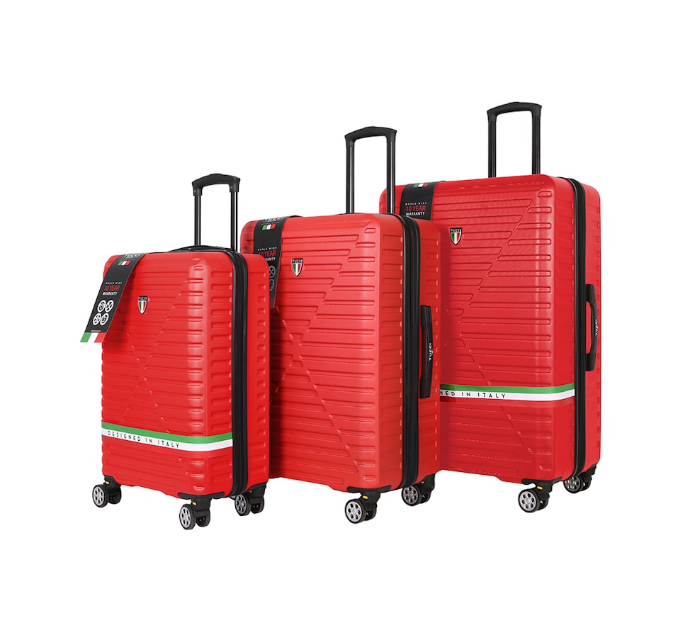 Image 724709_RED.jpg, Product 724-709 / Price $749.99, Tucci Carina 3-Piece Luggage Set (22", 26", and 30") from Tucci on TSC.ca's Home & Garden department