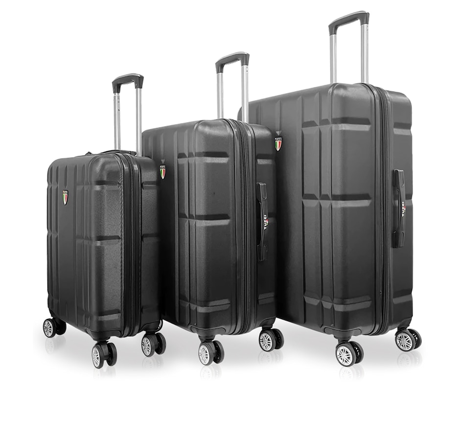 Image 724712_BLK.jpg, Product 724-712 / Price $699.99, Tucci Sportasi 3-Piece Luggage Set (20", 24", and 28") from Tucci on TSC.ca's Home & Garden department