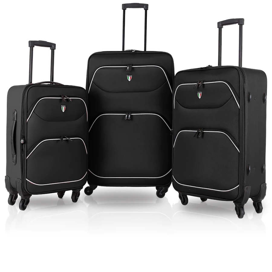 Image 724714_BLK.jpg, Product 724-714 / Price $519.99, Tucci Ben Fatto Fabric 3-Piece Set (20", 24", and 28") from Tucci on TSC.ca's Home & Garden department
