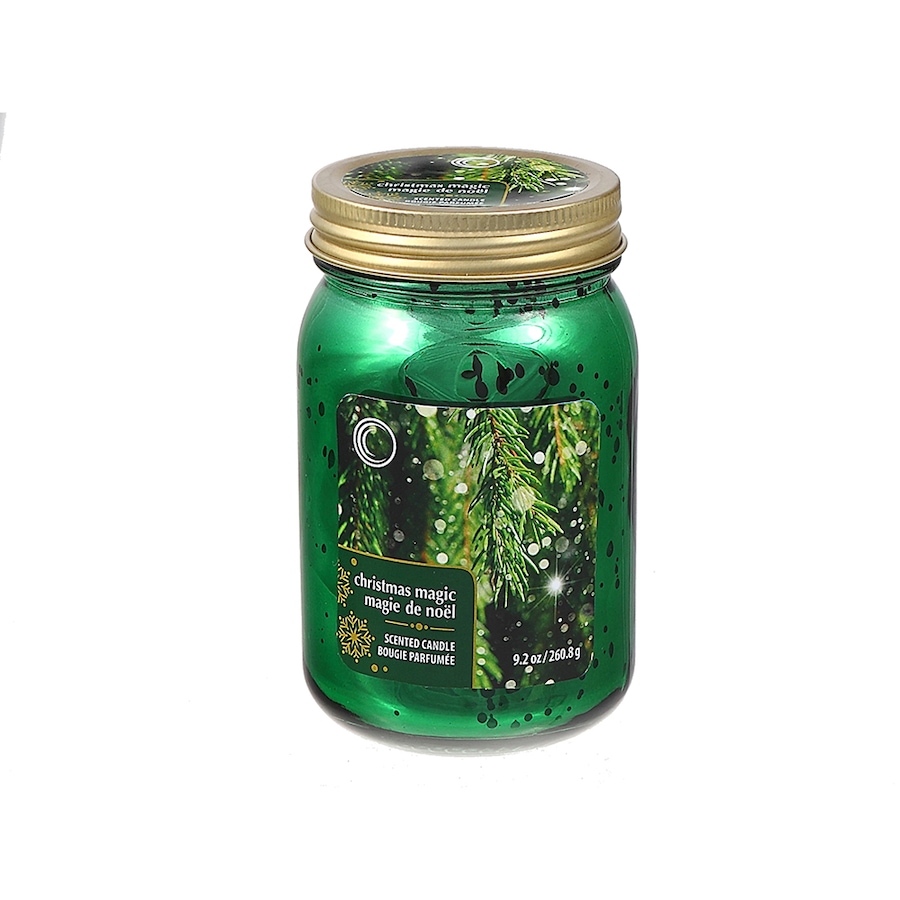 Image 724830.jpg, Product 724-830 / Price $17.00, IH Casa Decor 9.2 Oz Christmas Magic Electroplated Mason Jar Candle from IH Casa Decor on TSC.ca's Home & Garden department