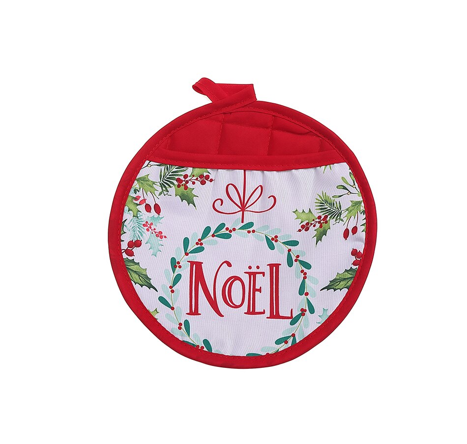 Image 724837.jpg, Product 724-837 / Price $20.00, IH Casa Decor Noel Wreath Round Potholders with Pocket (Set of 6) from IH Casa Decor on TSC.ca's Home & Garden department