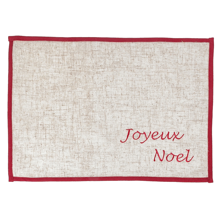 Image 724912.jpg, Product 724-912 / Price $130.00, IH Casa Décor 13 x 18 Joyeux Noel Embroidered Placemat (set of 12) from IH Casa Decor on TSC.ca's Kitchen department