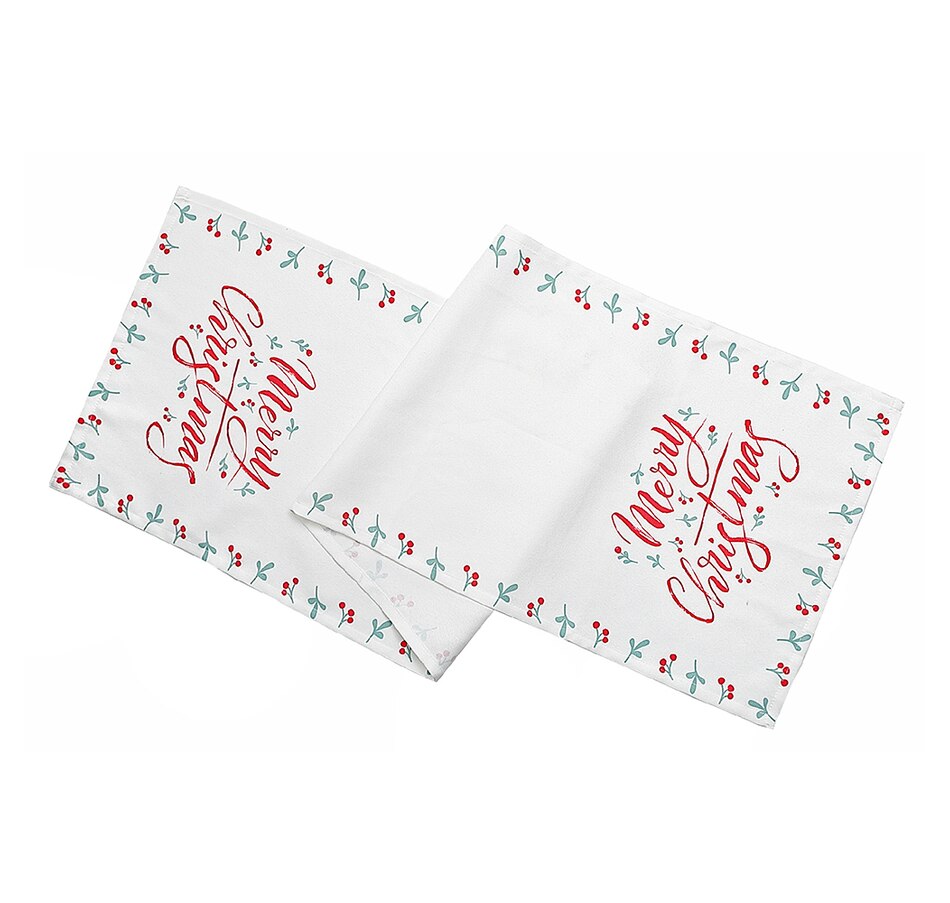 Image 724928.jpg, Product 724-928 / Price $24.00, IH Casa Décor Merry Christmas Holly Berries Border Table Runner from IH Casa Decor on TSC.ca's Home & Garden department