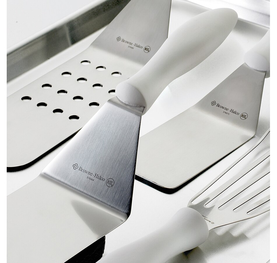Browne - RENAISSANCE 13" Stainless Steel Curved Perforated Spoon - 4766