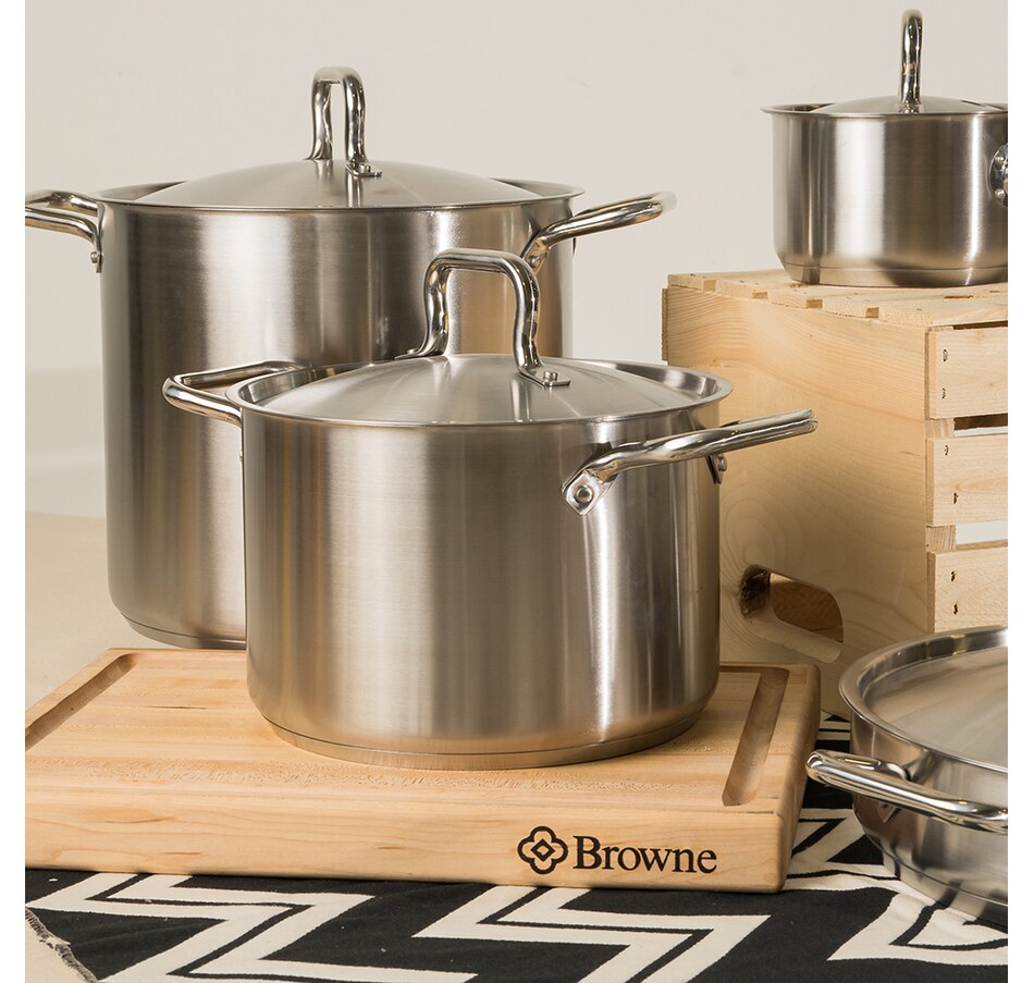 Kitchen Cookware Pots Pans And Skillets Stovetop Elements By Browne 12 Quart Stainless 4589