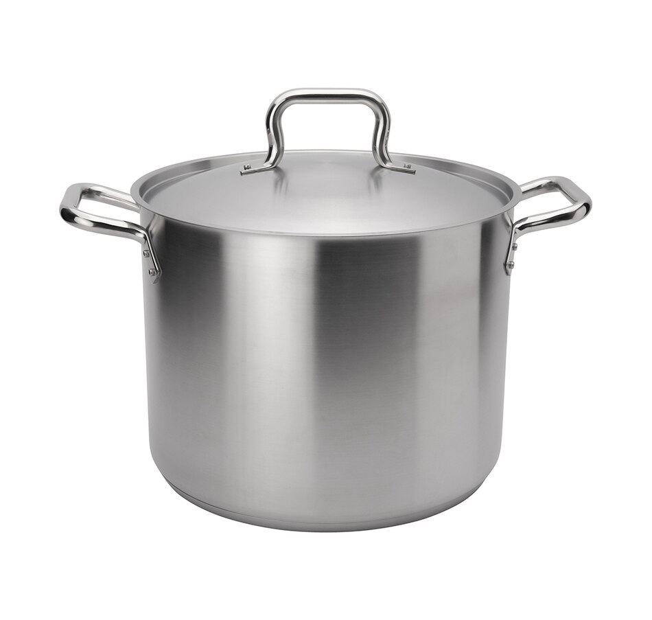 Image 724994.jpg, Product 724-994 / Price $276.45, Elements by Browne 24-Quart Stainless Steel Stock Pot with Cover from Browne on TSC.ca's Kitchen department