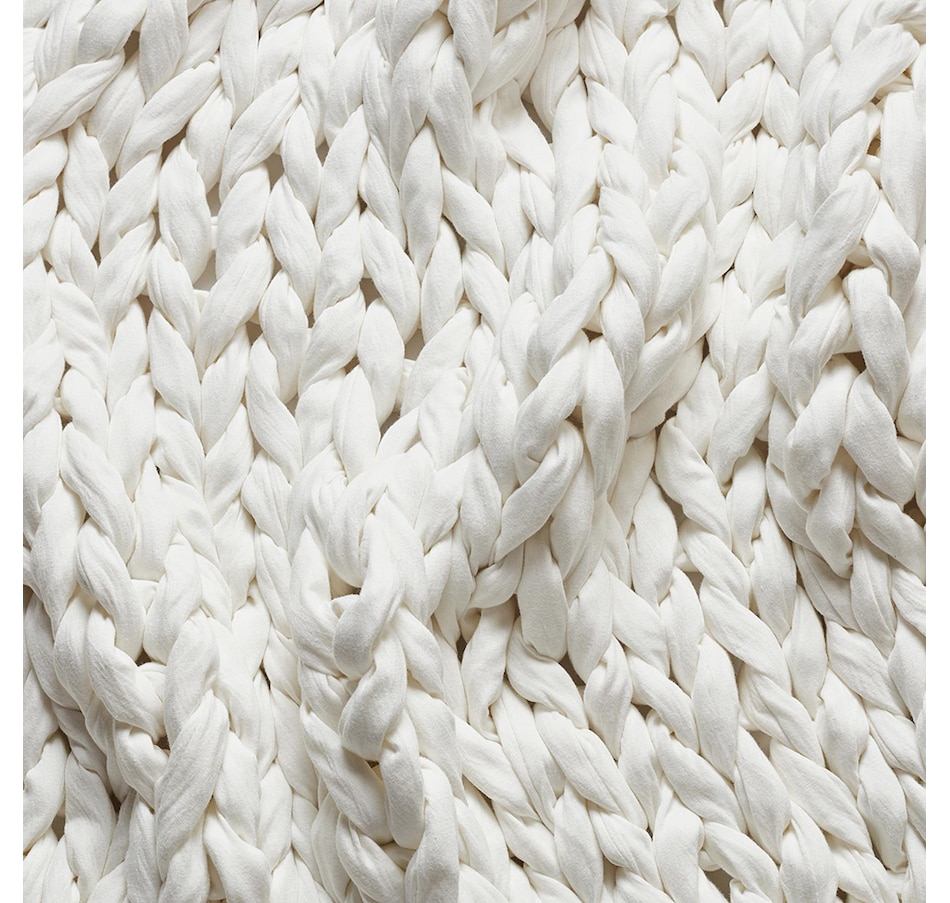 Natural White Chunky Blanket