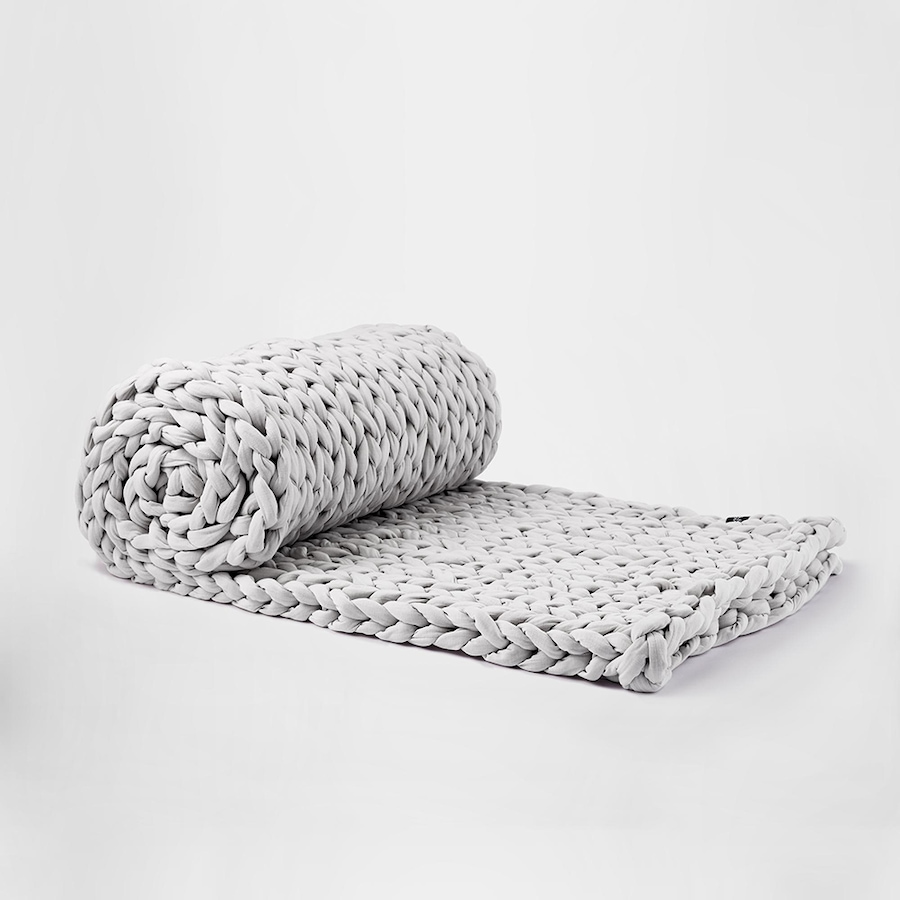 Image 725001_NSGRY.jpg, Product 725-001 / Price $171.00 - $288.00, Silk & Snow Natural Cotton Hand-Knitted Weighted Blanket from Silk & Snow on TSC.ca's Home & Garden department