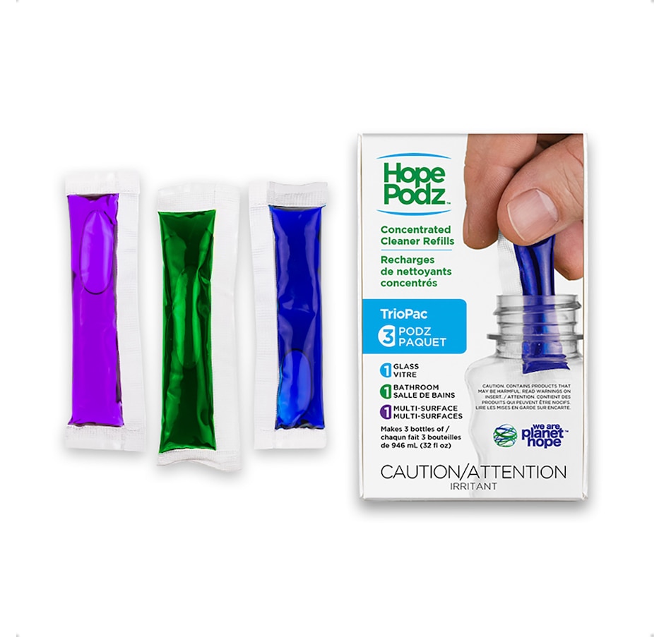 Image 725002.jpg, Product 725-002 / Price $18.00, HopePodz House Cleaner Starter Triopac from HopePodz & Truearth on TSC.ca's Home & Garden department