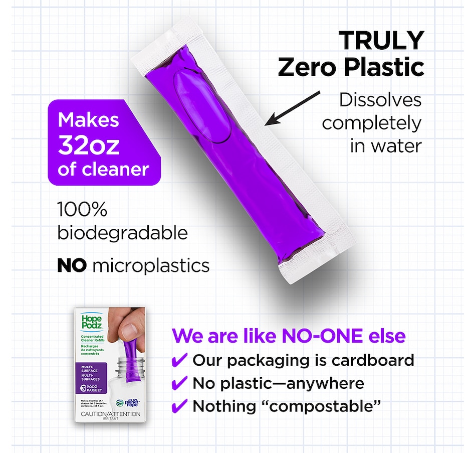 Image 725011_ALTMORE1.jpg, Product 725-011 / Price $27.00, HopePodz All-Surface Liquid Concentrate (3 Podz and 3 HopeTowelz) from HopePodz & Truearth on TSC.ca's Home & Garden department