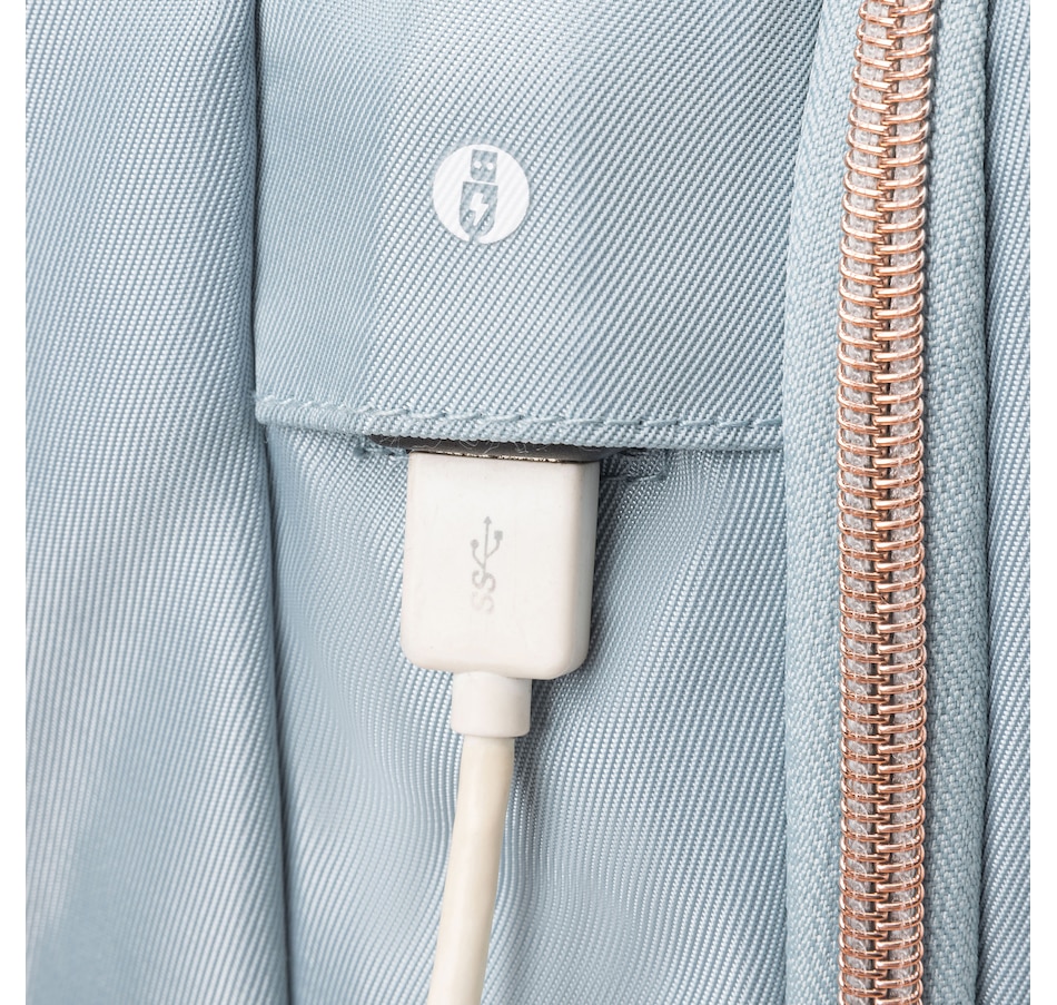 Image 725029_ALTMORE12.jpg, Product 725-029 / Price $169.99, Swissdigital Design Katy Rose Backpack with Apple Find My (teal blue) from Swissdigital on TSC.ca's Home & Garden department