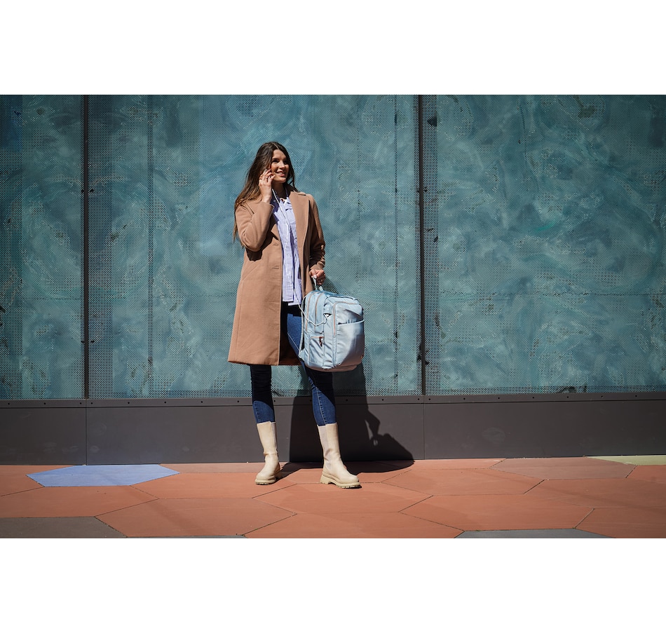 Image 725029_ALTMORE28.jpg, Product 725-029 / Price $169.99, Swissdigital Design Katy Rose Backpack with Apple Find My (teal blue) from Swissdigital on TSC.ca's Home & Garden department