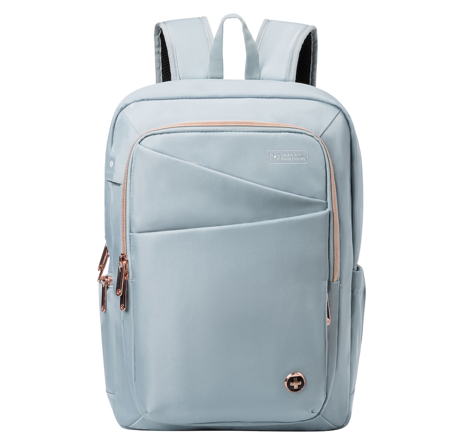 Image 725029_ALTMORE3.jpg, Product 725-029 / Price $169.99, Swissdigital Design Katy Rose Backpack with Apple Find My (teal blue) from Swissdigital on TSC.ca's Home & Garden department
