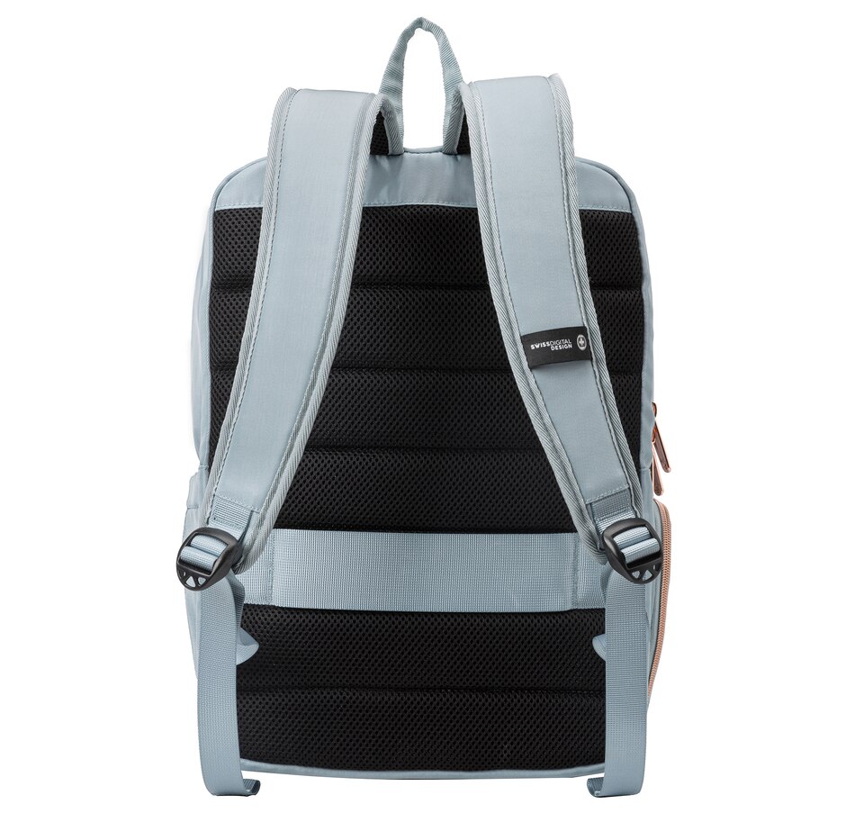 Image 725029_ALTMORE6.jpg, Product 725-029 / Price $169.99, Swissdigital Design Katy Rose Backpack with Apple Find My (teal blue) from Swissdigital on TSC.ca's Home & Garden department