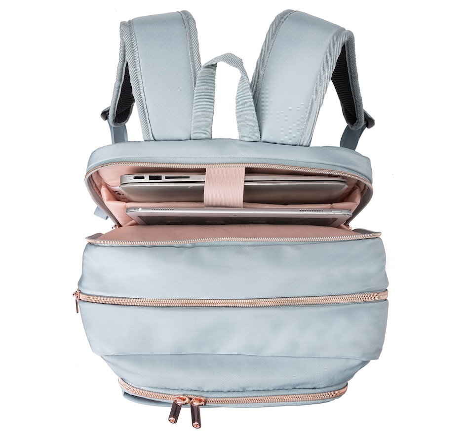 Image 725029_ALTMORE8.jpg, Product 725-029 / Price $169.99, Swissdigital Design Katy Rose Backpack with Apple Find My (teal blue) from Swissdigital on TSC.ca's Home & Garden department