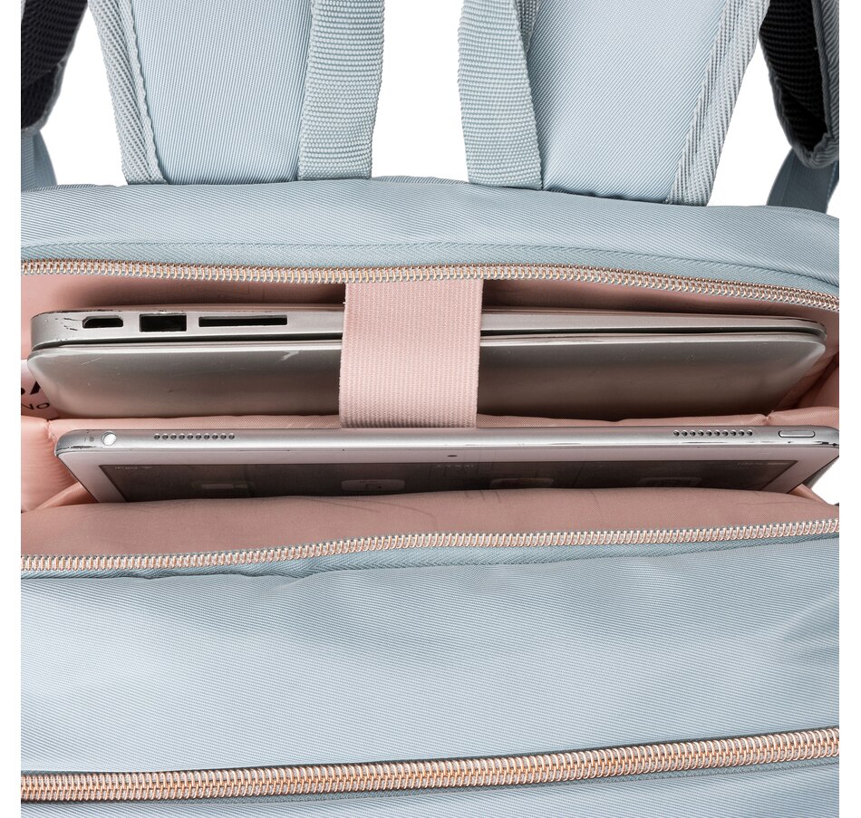 Image 725029_ALTMORE9.jpg, Product 725-029 / Price $169.99, Swissdigital Design Katy Rose Backpack with Apple Find My (teal blue) from Swissdigital on TSC.ca's Home & Garden department