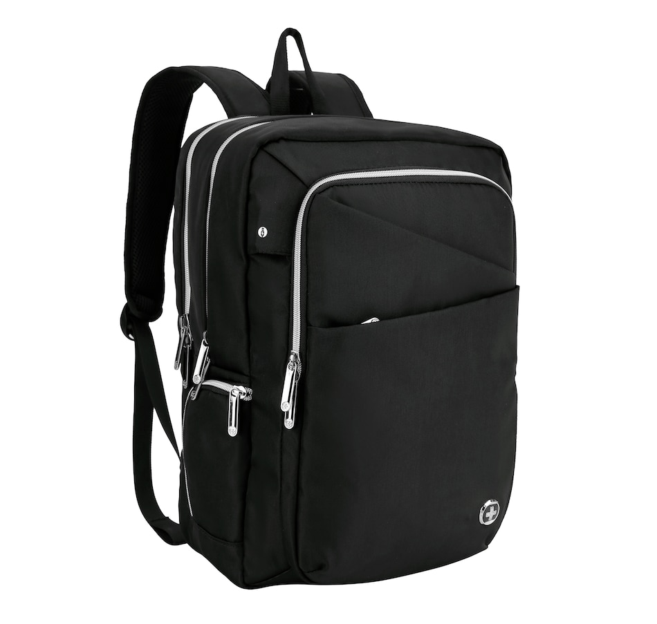 Image 725030_ALTMORE2.jpg, Product 725-030 / Price $169.99, Swissdigital Design Katy Rose Backpack with Apple Find My (rose/black platinum) from Swissdigital on TSC.ca's Home & Garden department