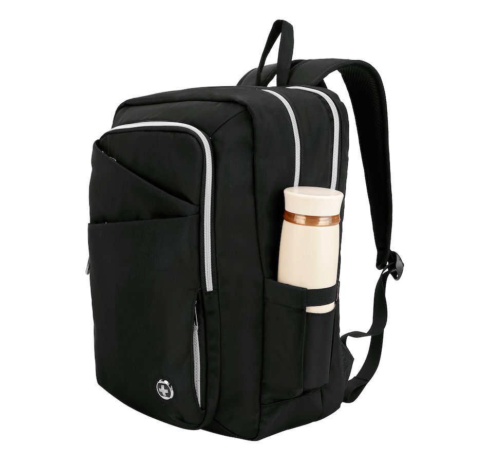 Image 725030_ALTMORE7.jpg, Product 725-030 / Price $169.99, Swissdigital Design Katy Rose Backpack with Apple Find My (rose/black platinum) from Swissdigital on TSC.ca's Home & Garden department