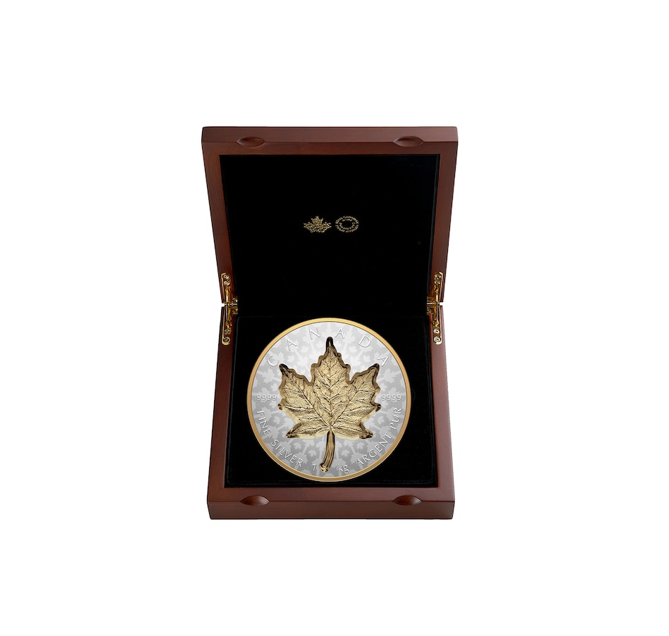 Image 725048_ALTMORE4.jpg, Product 725-048 / Price $3,299.95, 2024 $250 Super Incuse Maple Leaf One-Kilo Silver Coin from The Coin Show with Steven Bromberg on TSC.ca's Coins department