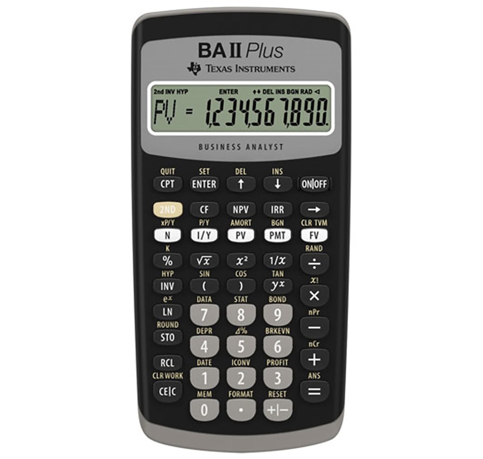 Image 725053.jpg, Product 725-053 / Price $49.99, Texas Instruments BA-II Plus Advance Financial Calculator from Texas Instruments on TSC.ca's Home & Garden department