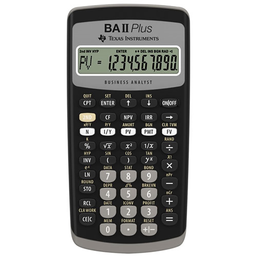 Image 725053.jpg, Product 725-053 / Price $49.99, Texas Instruments BA-II Plus Advance Financial Calculator from Texas Instruments on TSC.ca's Home & Garden department