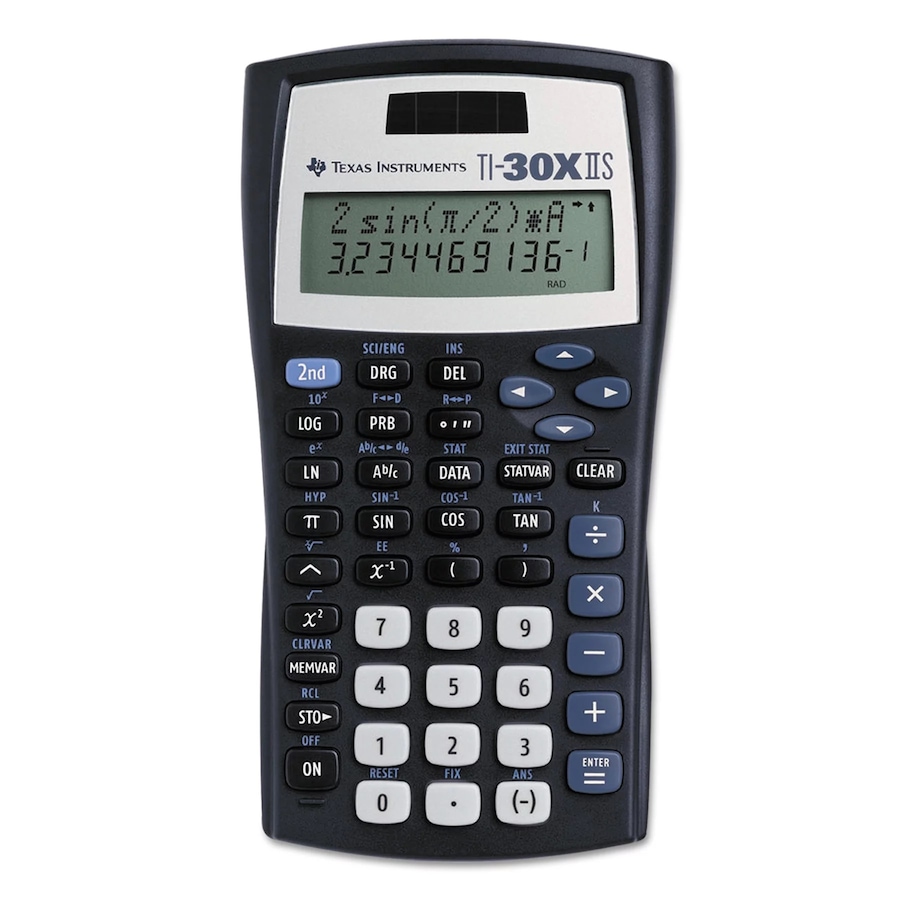 Image 725054.jpg, Product 725-054 / Price $19.90, Texas Instruments TI30XIIS Dual Power Scientific Calculator from Texas Instruments on TSC.ca's Home & Garden department